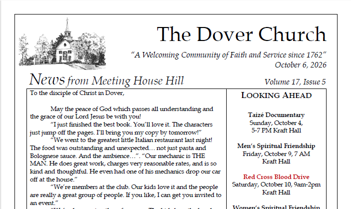 October Newsletter